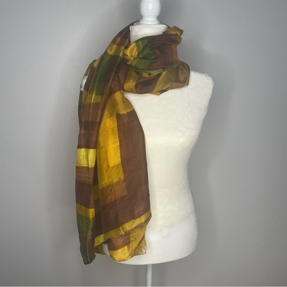 Oversized Colorblock Wrap/ Shawl Boho Art to Wear OS - Picture 1 of 12